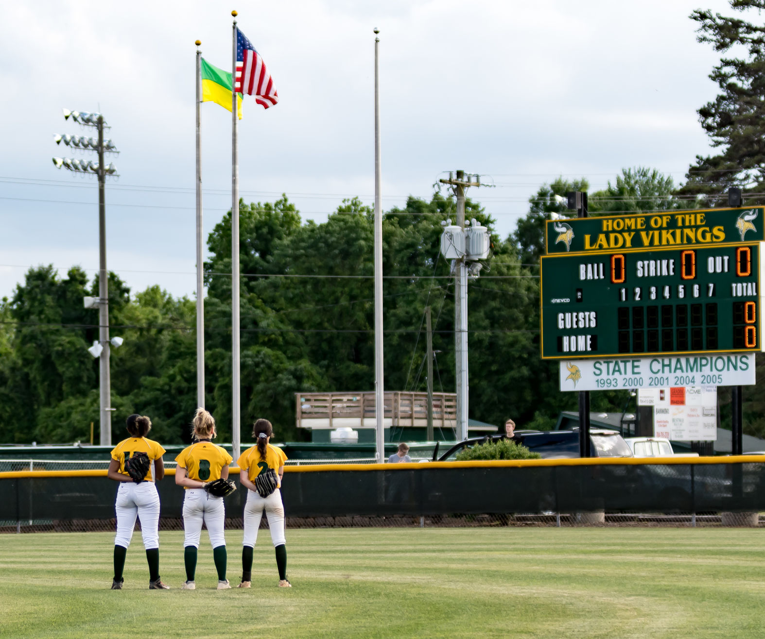 Friday night softball action
